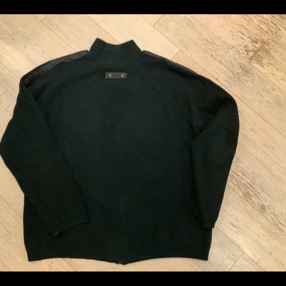 Claiborne Casual 100% cotton knit zip up sweater (men’s L) - Picture 2 of 3